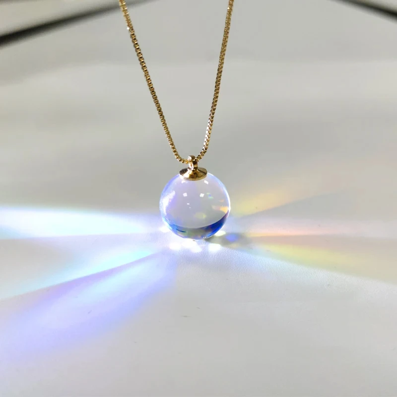 Optical Glass Light Cube Prism Ball Pendant Rainbow Photography Gift Decoration Equipment Instrument