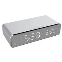 New Clock LED Alarm Electric With Mobile Phone Wireless Clock Thermometer Digital HD With Time Mirror Charger Clock Memory