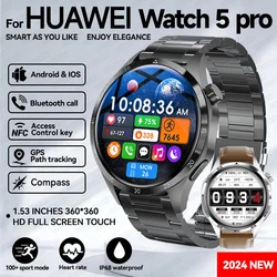 2024 neue Für HUAWEI Uhr GT5 Pro Sport Smart Armband Männer NFC GPS Trackr Kompass 1,53 