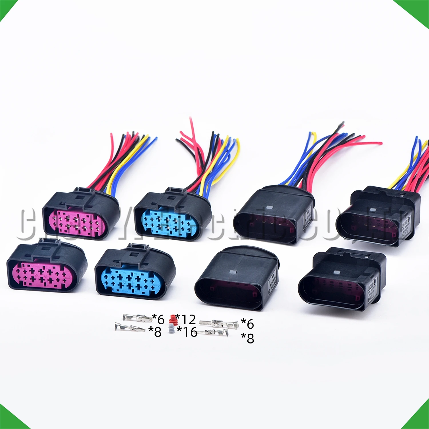 14-контактный разъем для фар, вилка лампы с 1719105 -2 1J 0973737   1J 0973837   5- 1719105 -1 2299448 -1 969870 -1 для VW Audi Ford Focus