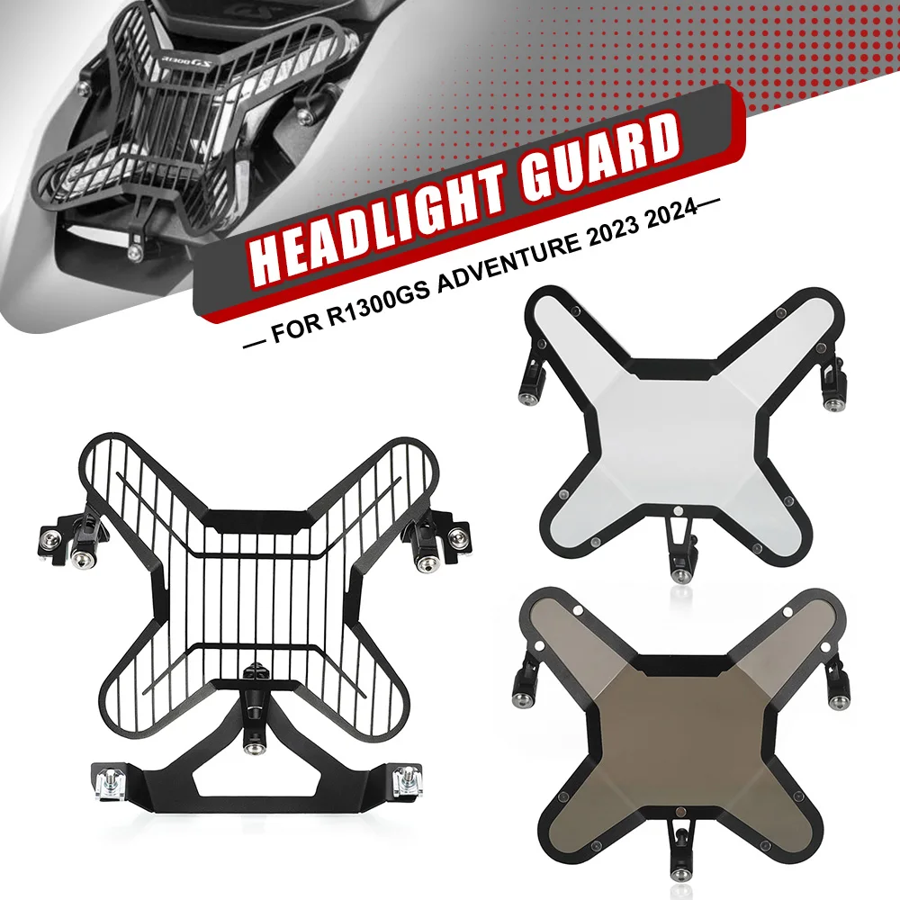

FOR BMW R1300GS Adventure 2023-2025 2024 Motorcycle Headlight Guard Protector Headlamp Front Light Cover Protection R 1300 GS