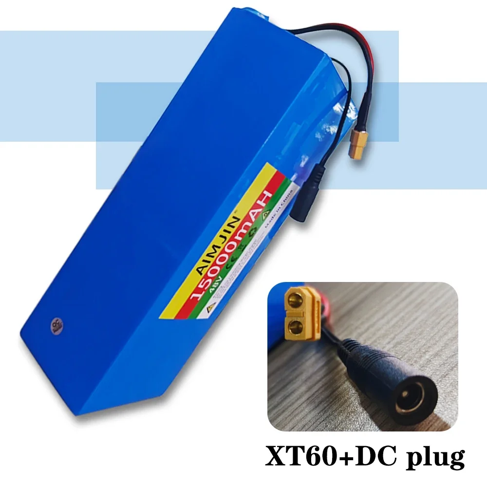 13S4P lithium battery 48V 15AH 18650 500W  battery For various electronic devices and transportation equipment+charger