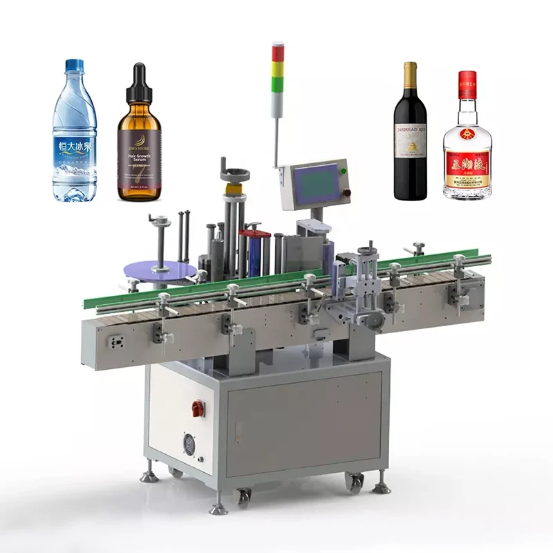 APM-L221 Automatic Round Can Labeling Machine Column Bottle Labeling Machine