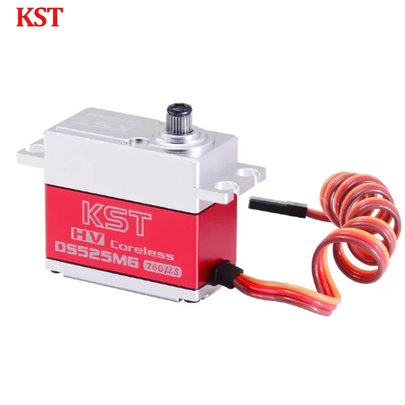 เซอร์โวมอเตอร์ KST DS525MG 7.5กก. 8.4V 0.04วินาที HV ดิจิตอล เกียร์โลหะ สำหรับโมเดล RC เครื่องบินไร้คนขับ รถยนต์ เรือ แขนหุ่นยนต์ เฮลิคอปเตอร์ อะไหล่เครื่องบิน