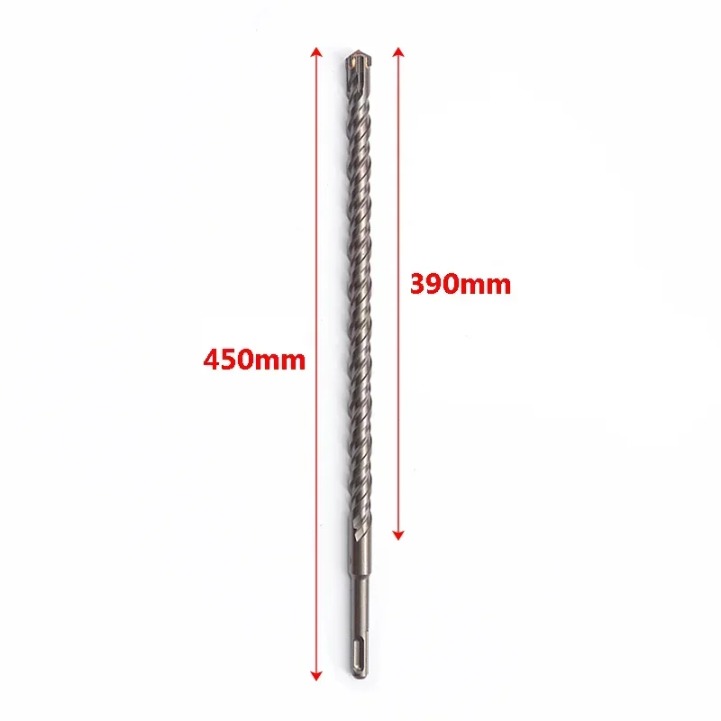 Imagem -06 - Broca de Parede Rotativa Estendida Sds Plus Brocas de Concreto Cross Bit 450 mm Mm32 mm 1pc Bit