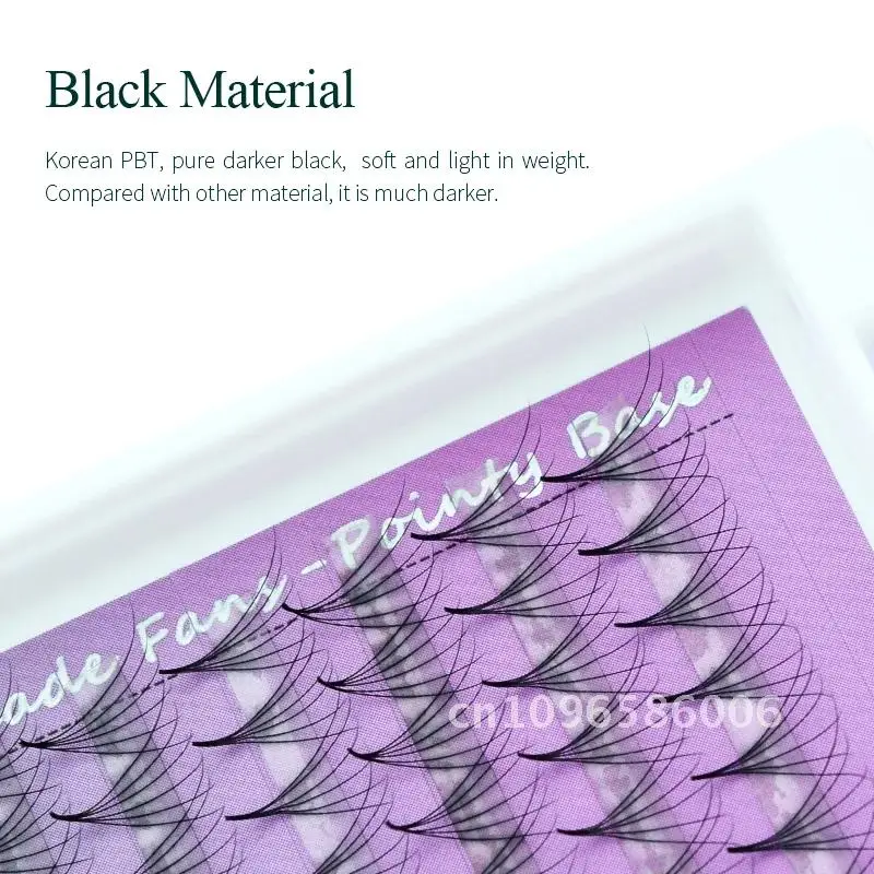 SONG LASHES Eyelash Fans 3D 4D 5D 6D 7D 8D حجم طويل مسبق الصنع Fasn Base0.03 سمك الجذع مدبب 0.05 تمديد