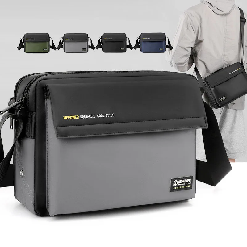 

Men's Lightweight Nylon Chest Bag Waterproof Crossbody Sling Pack Casual Travel Outdoor Big Capacity Shoulder Bag