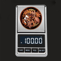 0.01g Electronic Digital Scale Portable Mini Scale Precision Professional Pocket Scale Milligram 500/200G Calibration Weights