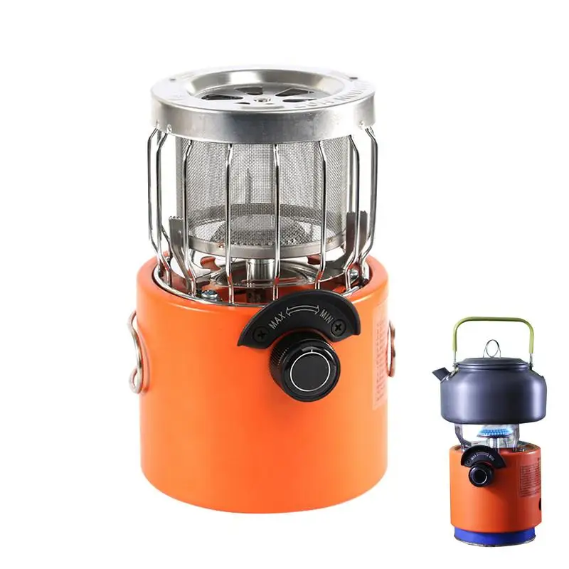 Outdoor Stove Heater Rustproof Stainless Steel Outdoor Heater Energy Saving Stove with Low Noise for Hiking Fishing Camping