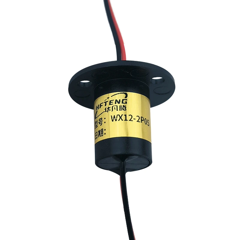 Bus Ring 2 Way 5 Amp OD 12.4mm Rotary Joint for Rotary Tables or Motors Capsule Slip Rings for Electrical Equipment