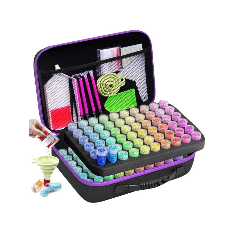 

1set Diamond Painting Storage Containers Without Beads Diamond Art Kits For Adults Portable Bead Storage Boxes For Diamond Pain