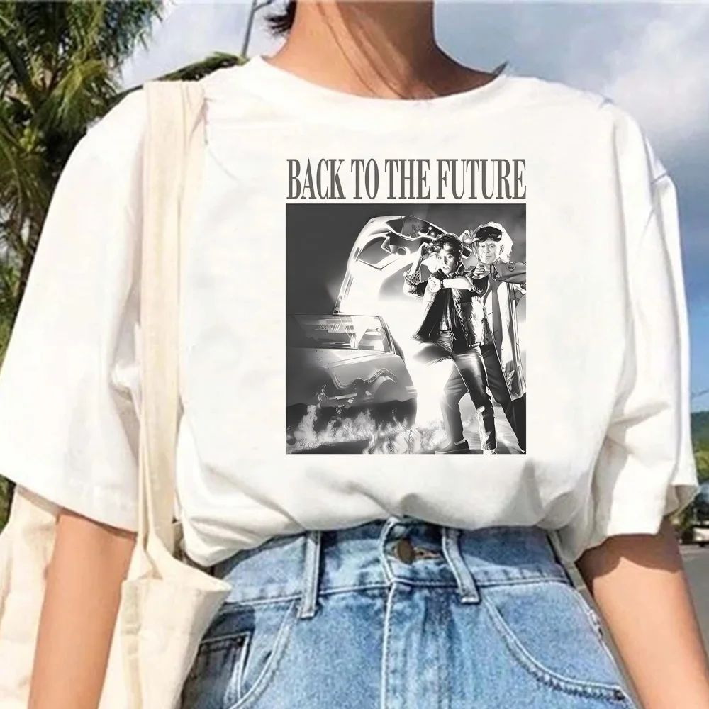 Back to the Future t-shirts women manga Tee female anime streetwear clothing