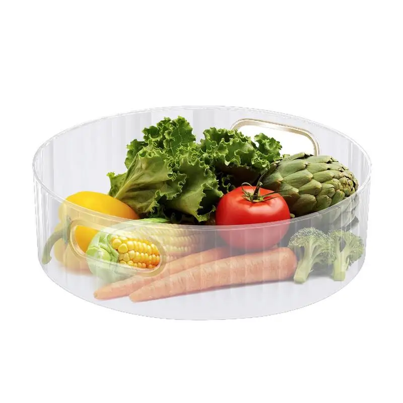 Turntable Storage Box Seasoning Organizer For Cabinet Rotary Shelf Kitchen Seasoning Tank Rotary Storage Disc Multi-Function