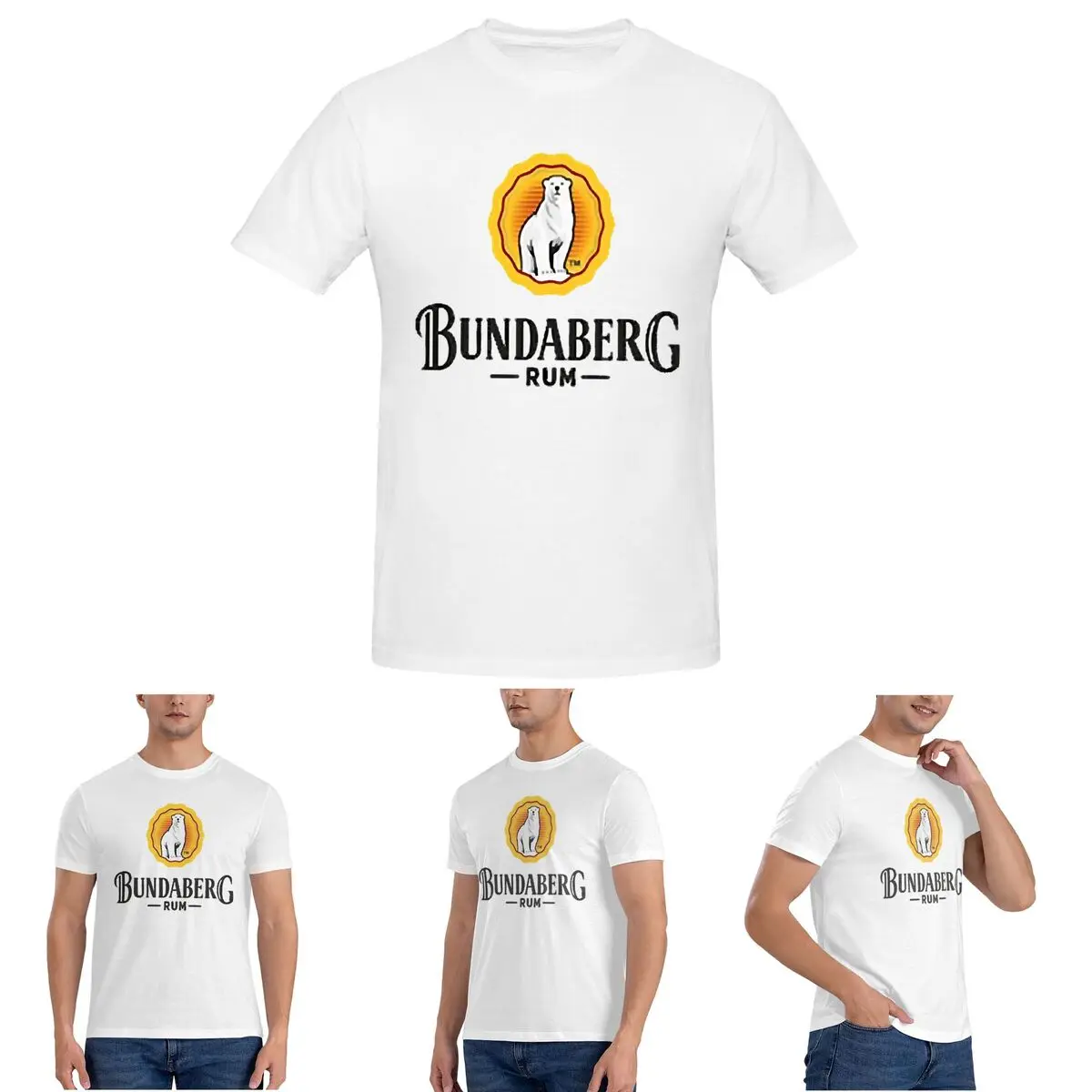 

Мужская футболка Bundaberg Rum, хлопковые футболки большого размера, мужские футболки, короткая летняя одежда с круглым вырезом, топы, S-6XL