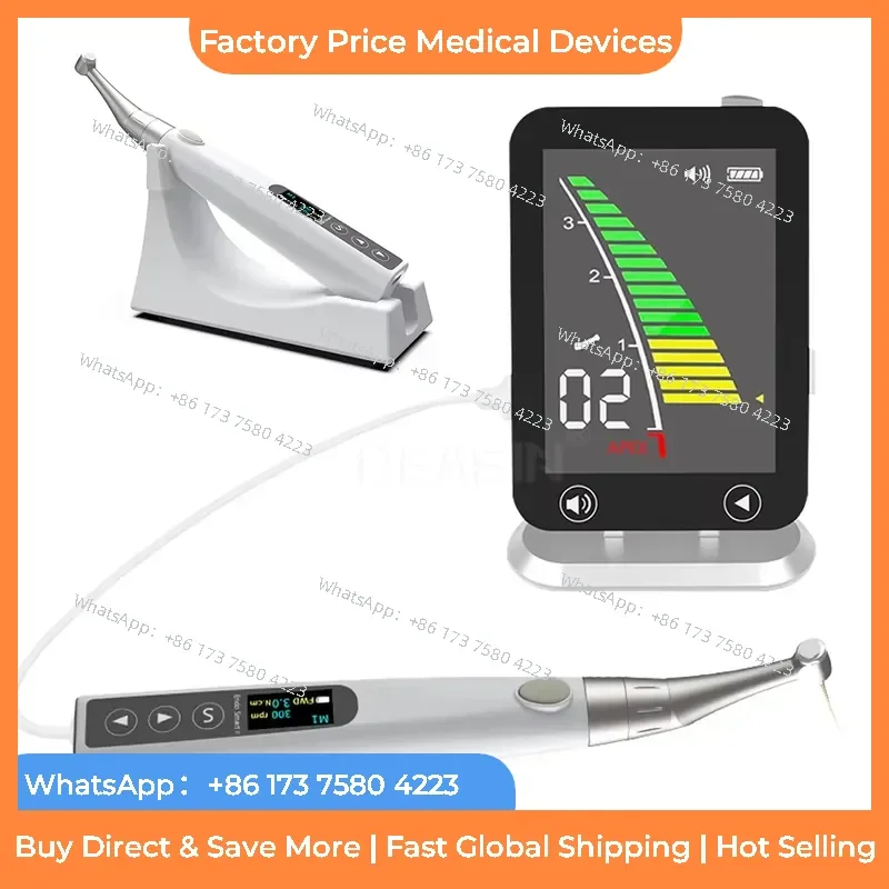 2026 Equipment 1:1 Endomotor Endodontic Handpiece 360 Degree Rotation with Apex Locator for Root canal fastshipping