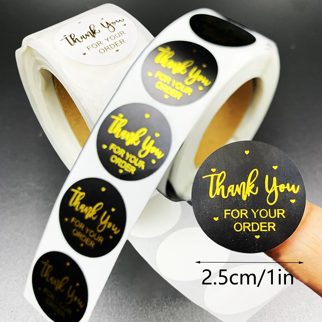 500Pcs/Roll Golden … - image