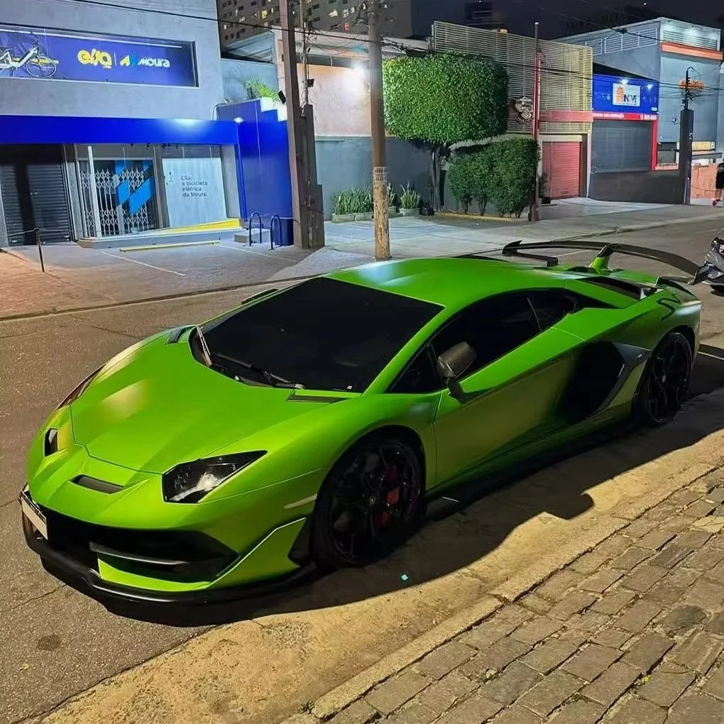 TPU Air Release Paint Protective Film Color-Change Anti-Scratch Self-Healing Car Body Sticker TPU Matte Race Track Golden Green