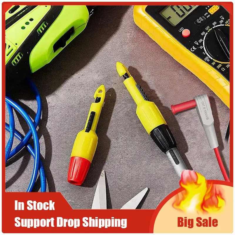 

6PCS Multimeter Examination Leads With Alligator Clips, Wire Piercing Probes Clip