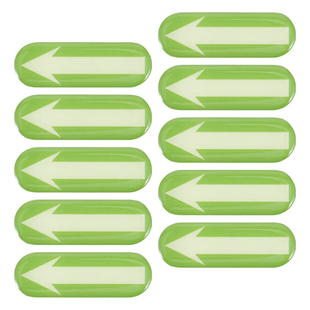 

10Pcs Night Glow Car Stickers Luminous Reflective Warning Line Identification Marking Decals Positioning Floor Stickers