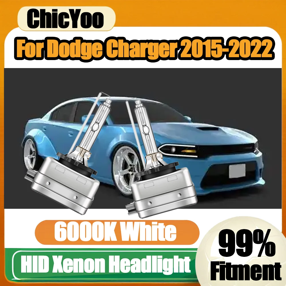 

2PCS Front lights 20000LM HID Xenon Lamps 35W Plug And Play Car Headlight 12V Xenon Lights 6000K For Dodge Charger 2015-2022