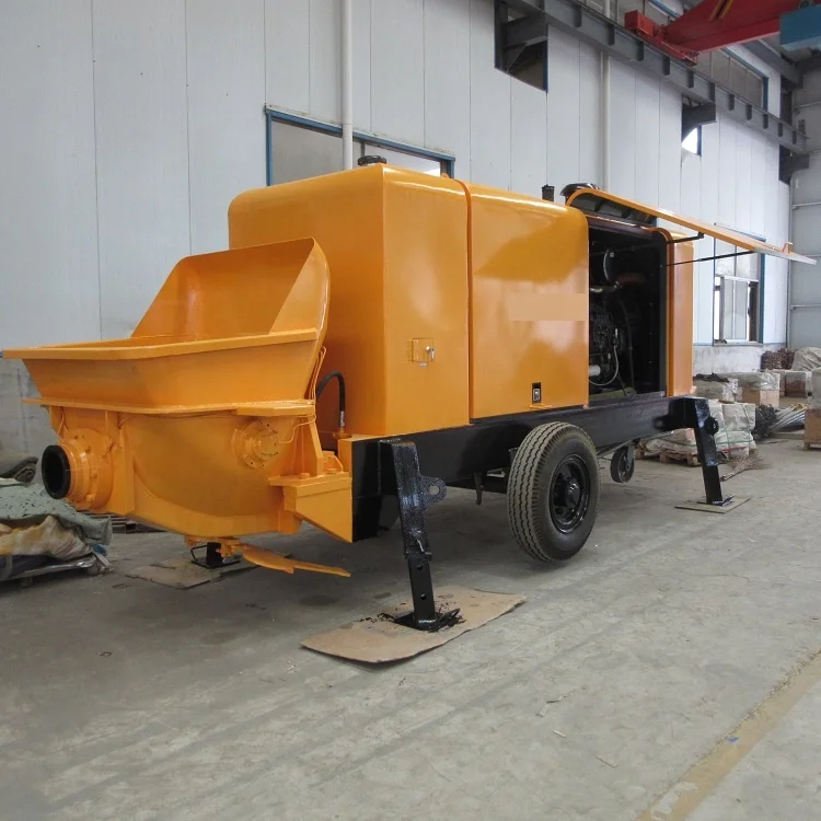 مضخة خرسانة ديزل 20-25 م 3 / ساعة مضخة خرسانة 130 م مسافة عمودية 350 م بناء نظام تبريد التسليم الأفقي