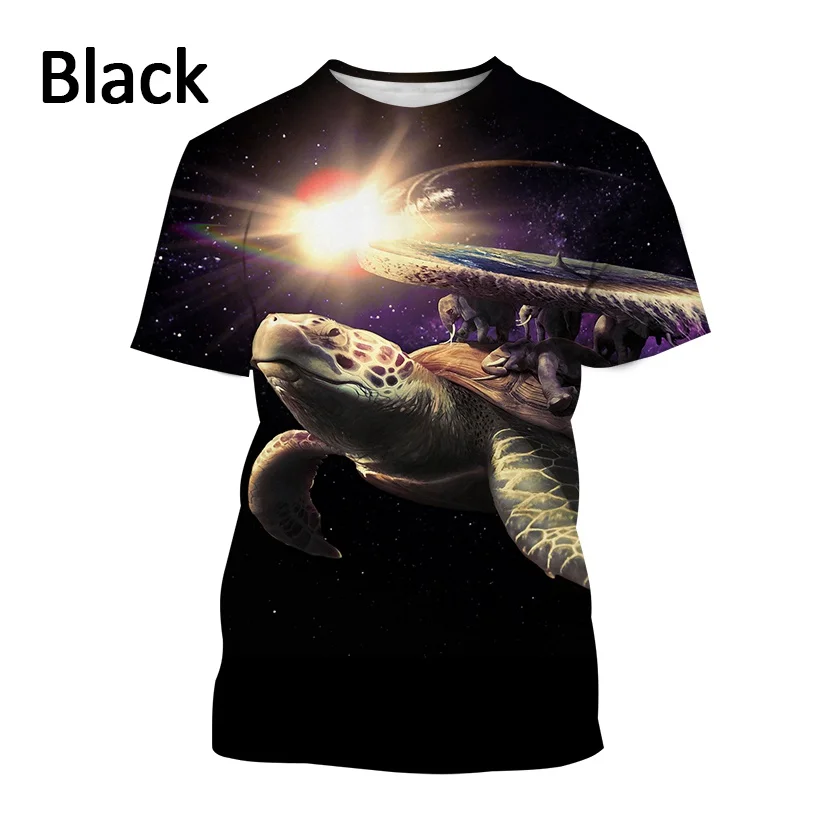 Summer Fashion Cute Sea Turtle 3D Printing Men and Women T-shirt Casual Funny Animal Graphic Short-sleeved T-shirt