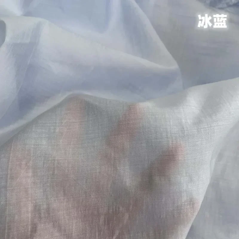 Zacht Duurzaam Natuurlijk Vezel Katoen Legergroen Paars Zoete Aardappel Unieke Kleur Ademend Textiel voor Zomer Kleermakerij H