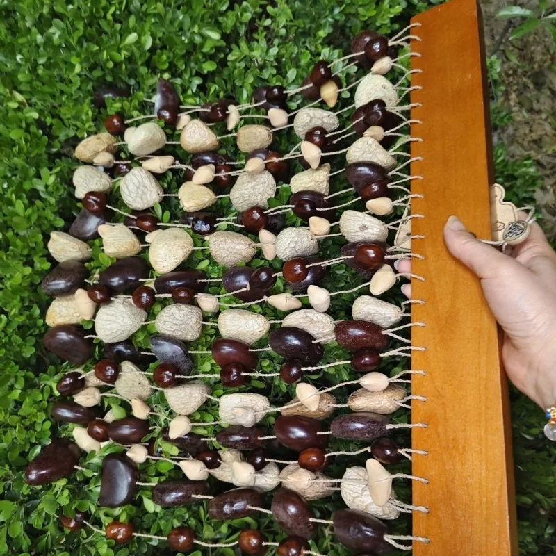 Nut Shell Wind Bell Natural Handmade Fruit Shell Wind Chime Sound Healing Hanging Bells Meditation Percussion Musical Instrument