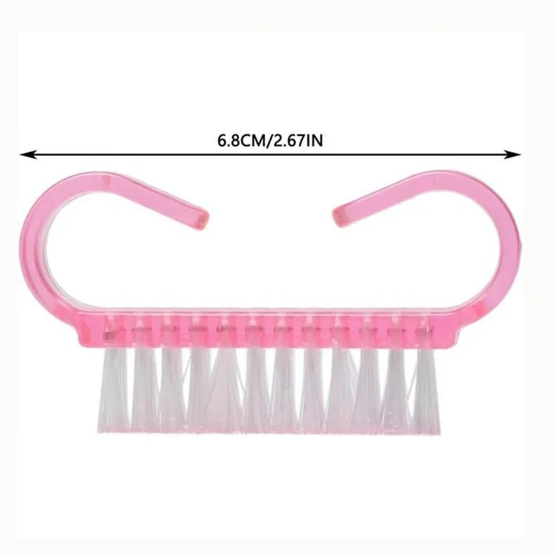 5 Teile/satz Farbe Zufällig Heiße Verkäufe Nagel Reinigung Sauber Pinsel Werkzeug Datei Maniküre Pediküre Weiche Entfernen