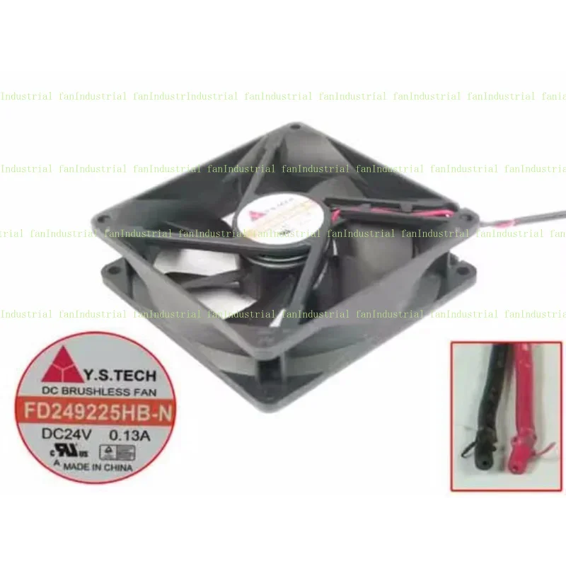 Y.S TECH FD 249225 HB-N 24 В 0,13 А 90x90x25 мм 2-проводной охлаждающий вентилятор для сервера