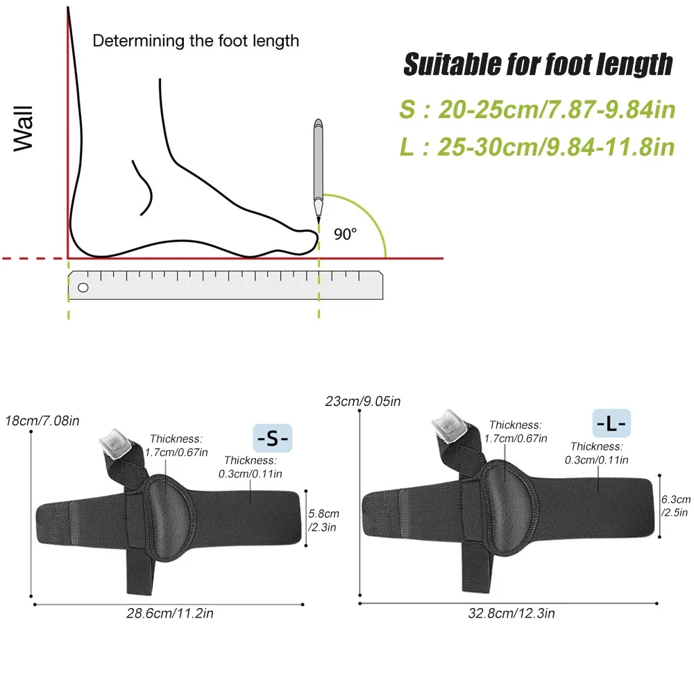 1PCS Bunion Corrector and Orthopedic Pain Relief Gel Pad Sleeve Toe Separator for Men and Women With Non-Slip Grip Insert