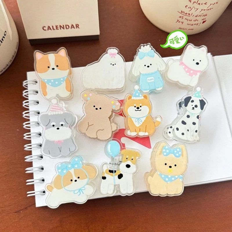 

Animal PP Clip Long Tail Binder Clips Cute Cartoon Kawaii Snack Sealing Clamp for Students Small Note Scrapbook Paper Clips