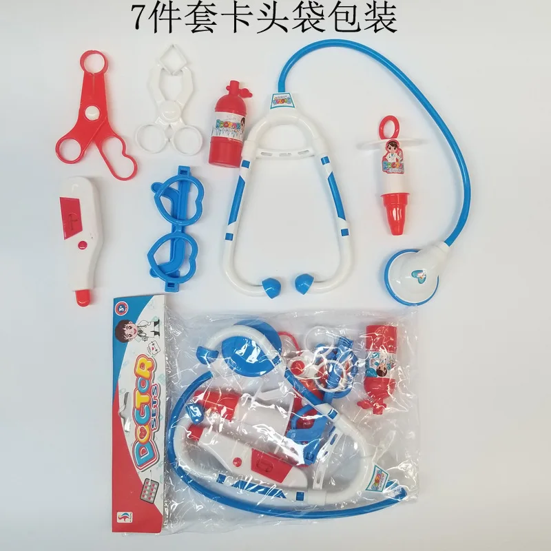 Brinquedos educativos de casinha de brincar para crianças, conjunto de médico, brinquedos de imitação de médico, brinquedos de injeção e estetoscópio para bebês.