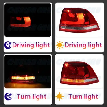 Pro VW Touareg evropská verze 2013 2014 2015 2016 2017 2018 pravé vnější LED zadní světlo do auta zadní brzdové světlo 10 nejlepší prodej LED zadní světla pro VW Touareg - №9