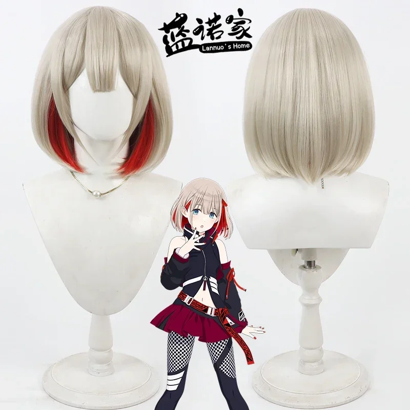 Peluca de Cosplay THE IDOLM@STER SHINY COLORS Song for Prism Serizawa Asahi, para Halloween, de pelo sintético resistente al calor