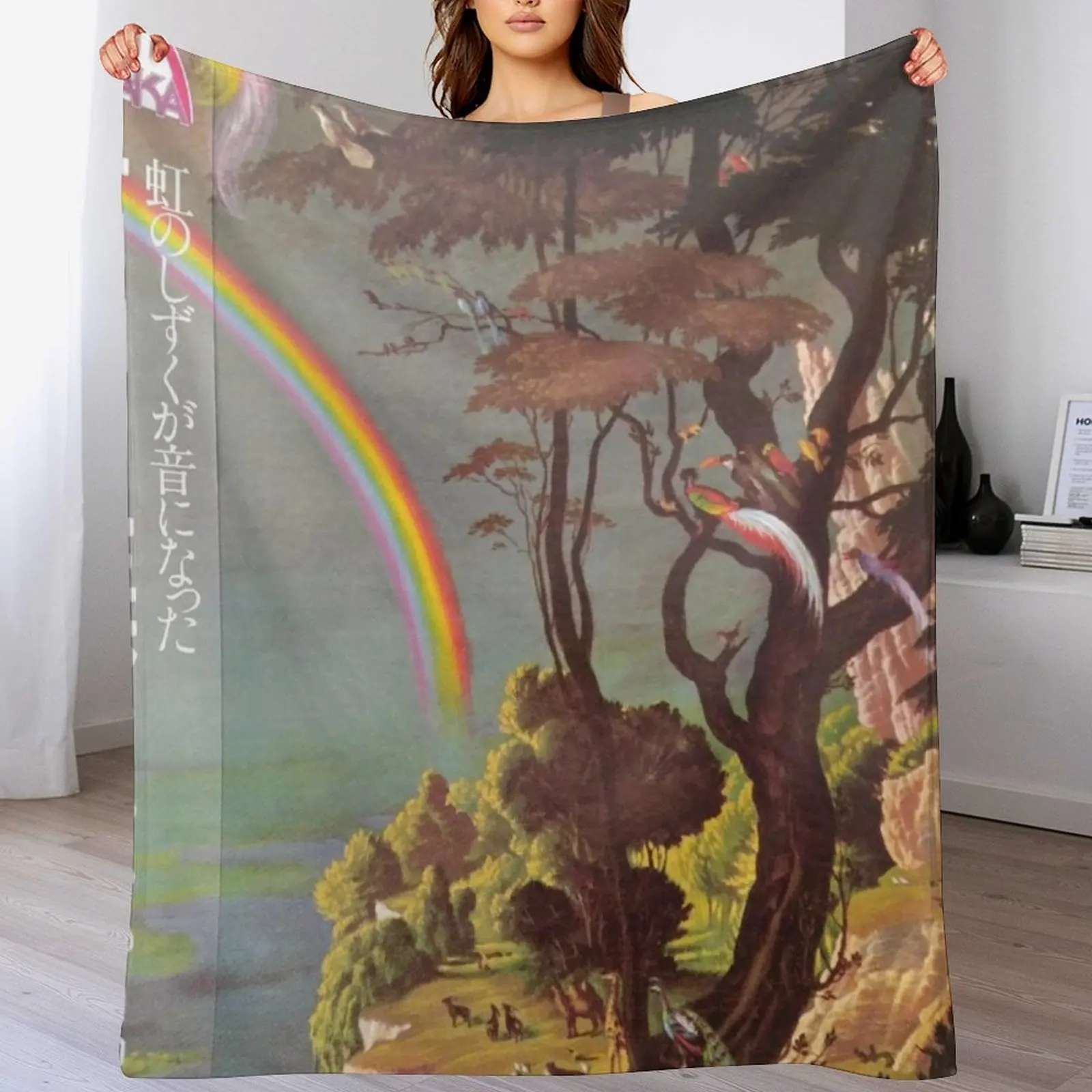 

MASAYOSHI TAKANAKA - THE RAINBOW GOBLINS Throw Blanket Decorative Beds Cute Plaid wednesday Luxury Designer Blankets