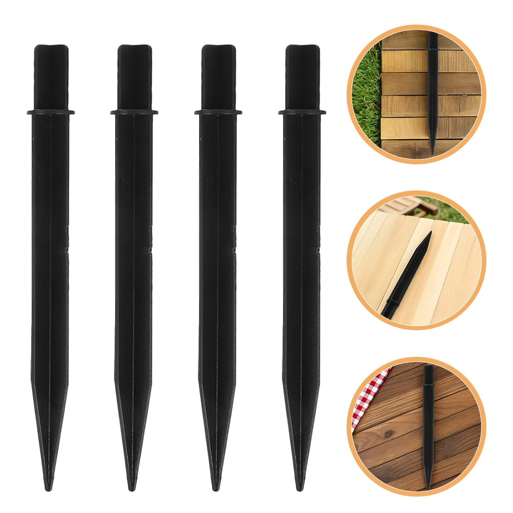 

8 Pcs Lawn Light Stakes Durable Plastic Ground Spikes for Outdoor Decorations Garden Lights Easy Installation Suitable Various