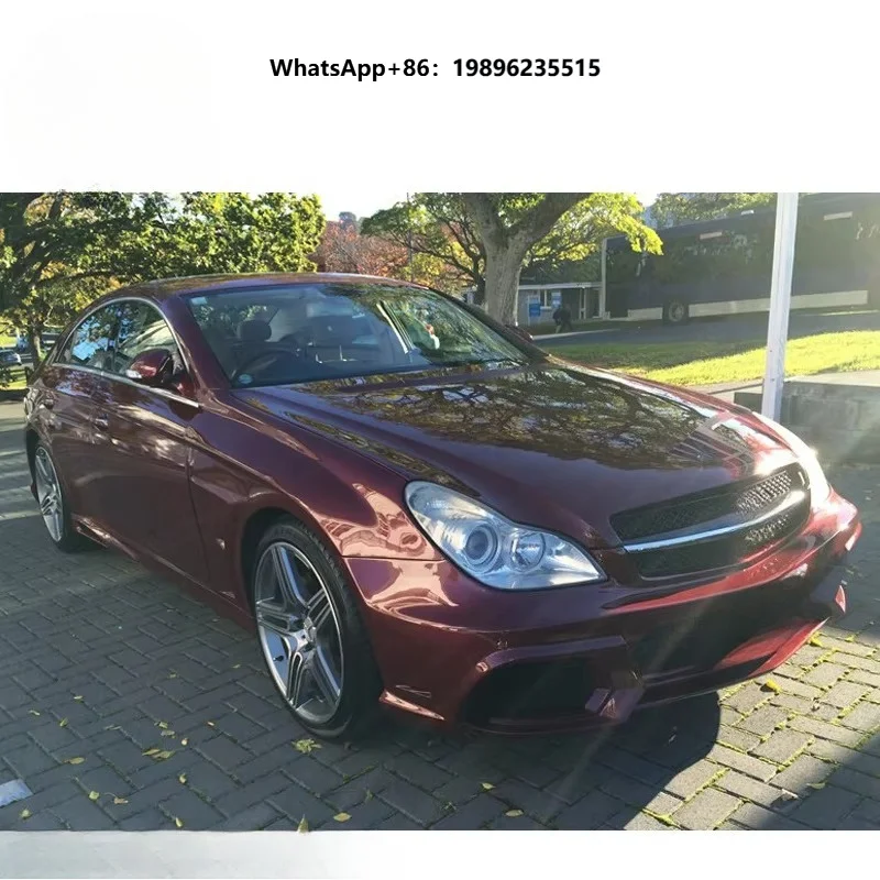 FRP Material W219 Body Parts Front Bumper Rear Bumper Side Skirts Fenders for Cls W219 Cls500 Cls300 Cls350 Wide Body Parts