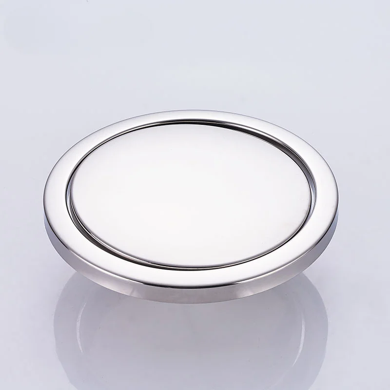 

Kitchen countertop embedded trash can lid, stainless steel trash can shaking lid, flip lid, single lid of trash collection can