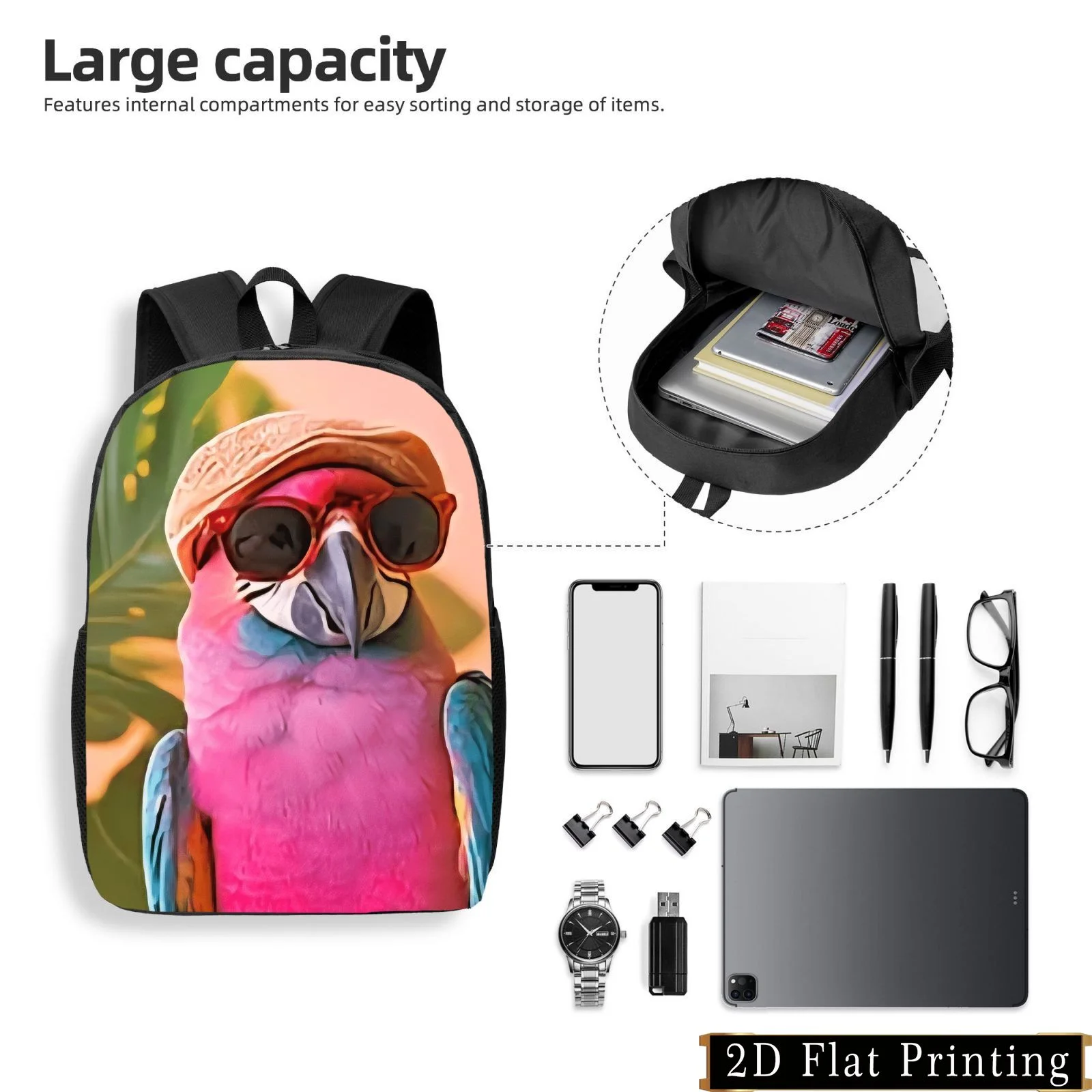 

Casual and stylish backpack, simple and personalized backpack. Creative design backpack for young people