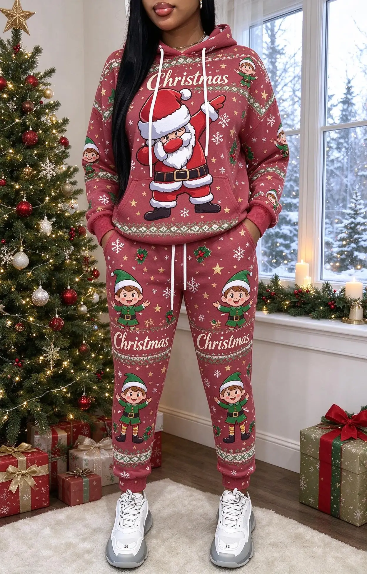 Kadınlar için Noel Baba ve Ren - Joggers Pants incelemesi ve fiyatı