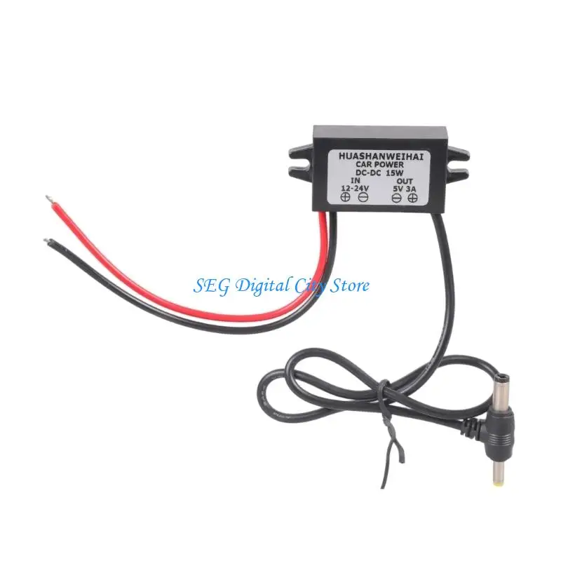 U75B 24V To 5V 3A Power Adapter Step Down Converter For Car Auditory LED Light