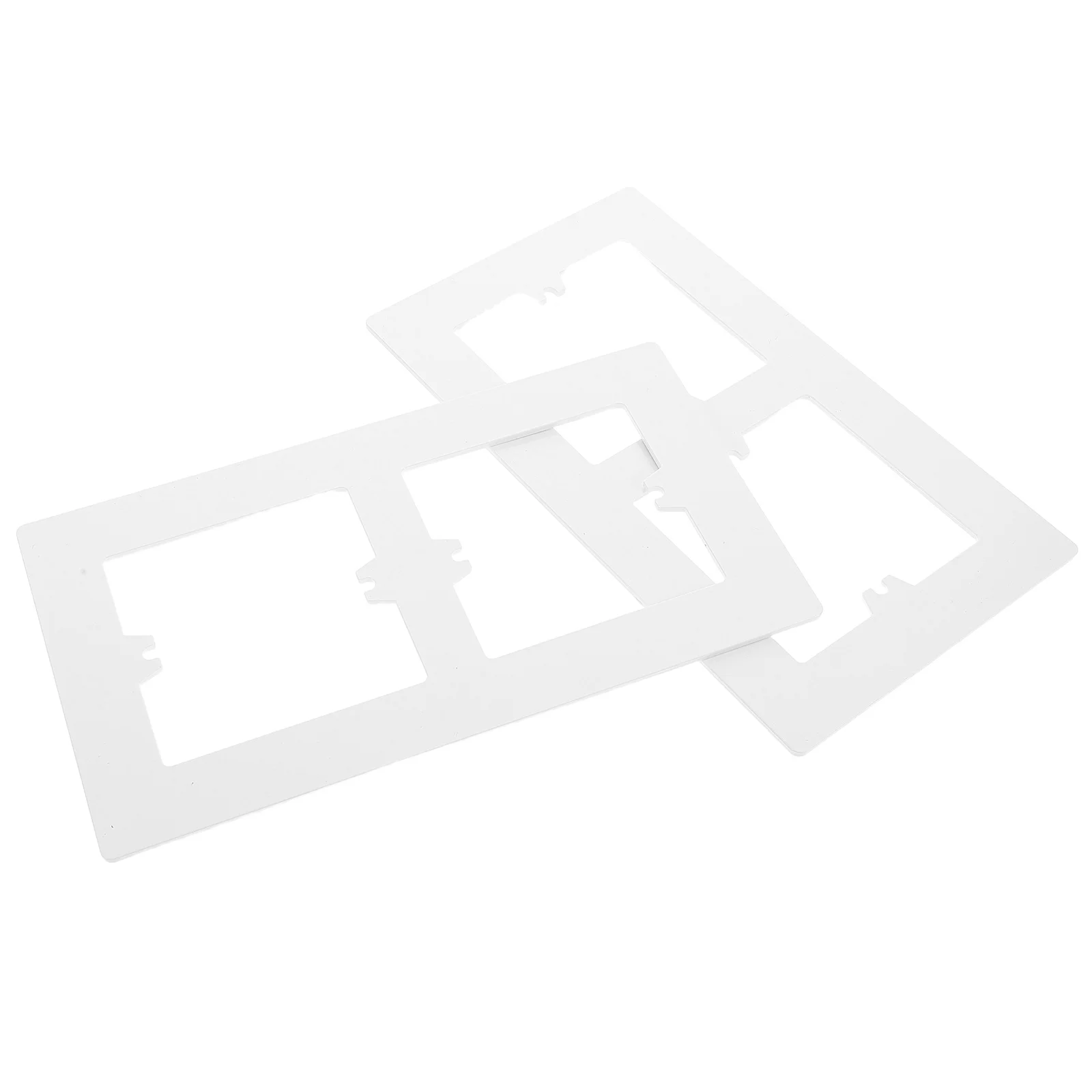 

2Pcs Switch Socket Cover Plates Decorative Outlet Cover Plate for 86type Easy Install Wall Socket Decoration Modern Electrical