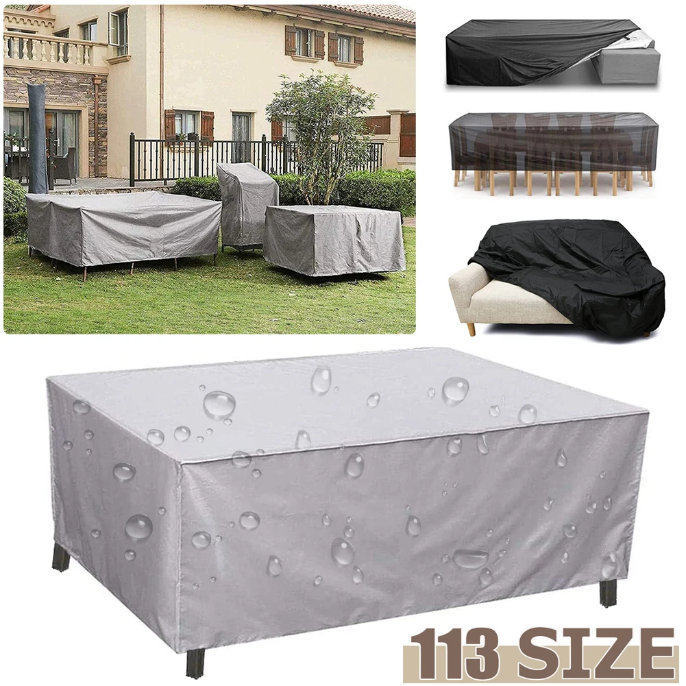 88 Sizes Waterproof cover outdoor patio garden furniture cover rain and snow chair cover sofa table and chair dust cover 210D