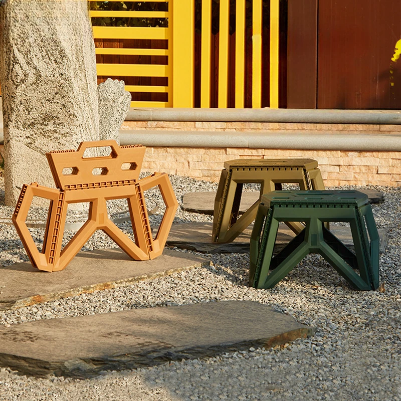 

Outdoor Small Stool Portable Folding Stool High Load Bearing Durable Small Chair Fishing Stool Beach