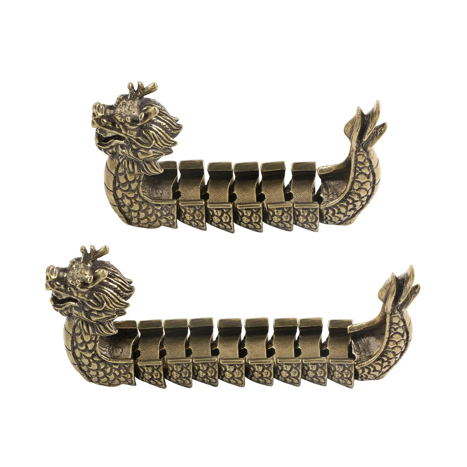 

Brass Dragon Boat Ornament Dragon Boat Statue for Shopping Mall Dorm Bedroom