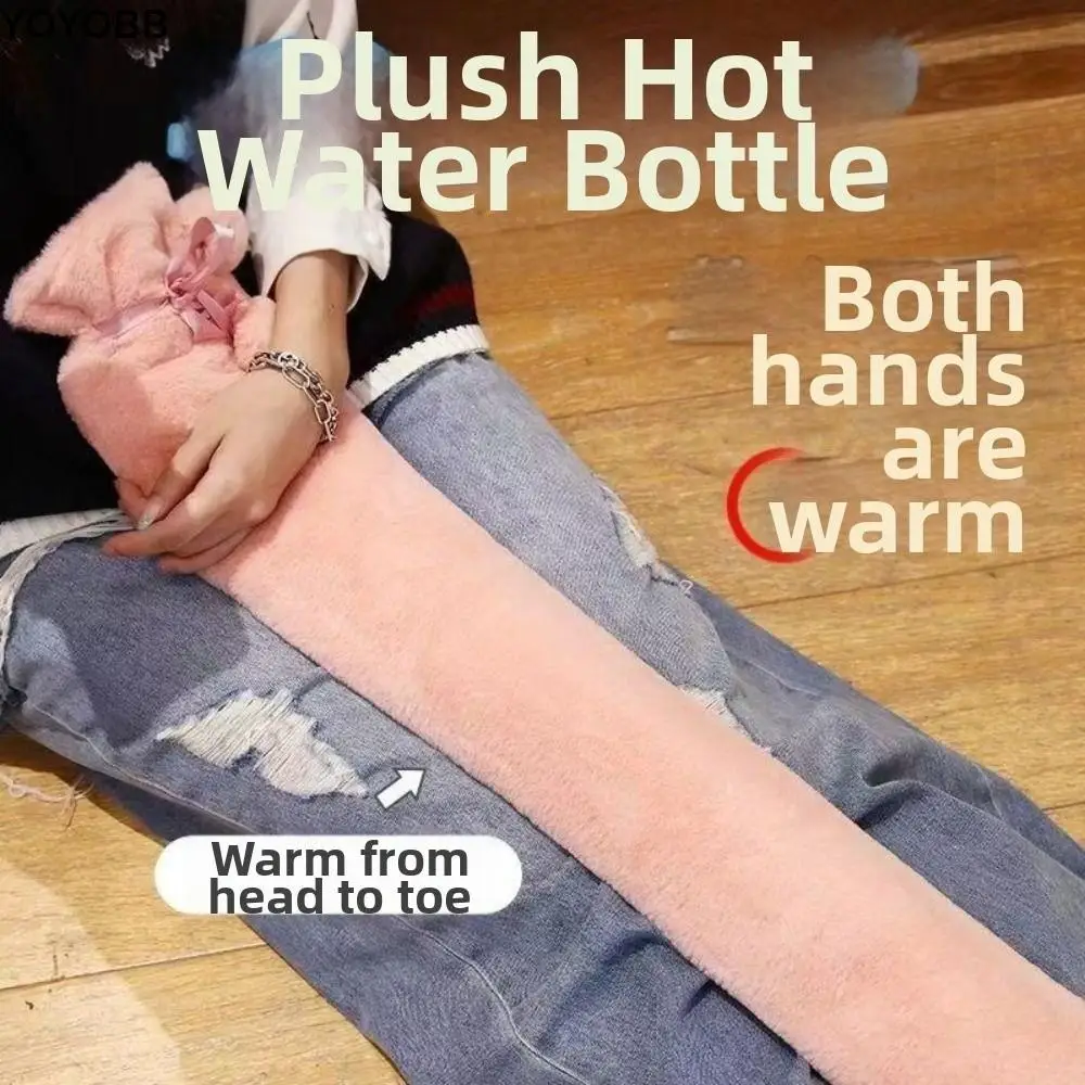 

Reusable Extra Long Hot Water Bottle Leak-proof Removable Warm Water Bag Keep Warm Portable Hand Warmers Hand