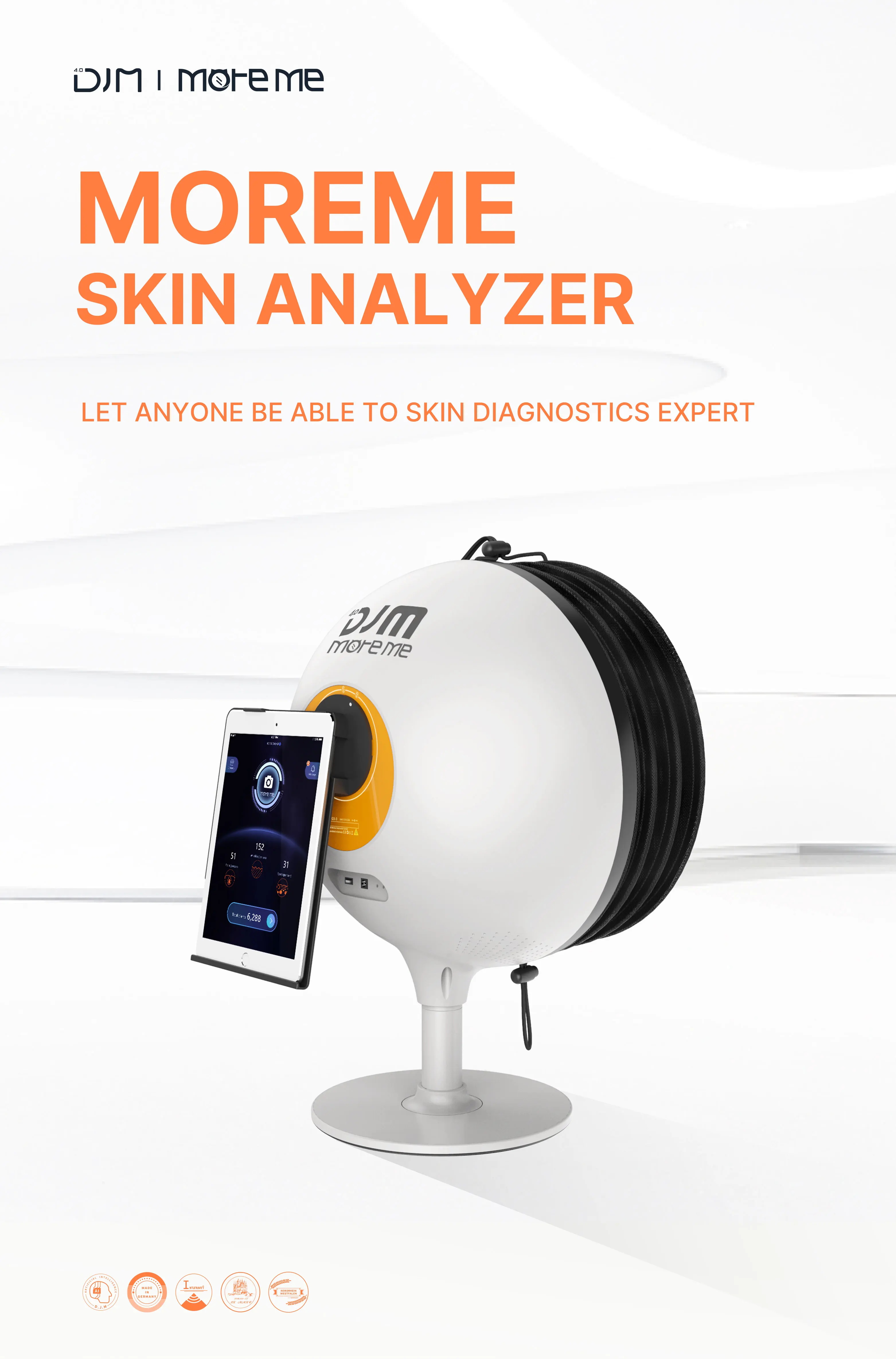 2024 DJM Moreme Beauty Equipment Skin Scanner Analyzer / VISIA Cheap Price Facial Skin Analysis With AI Technology