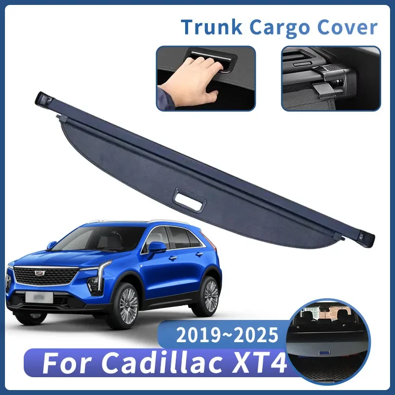 

Car Trunk Bracket For Cadillac XT4 2019~2025 2021 2022 2023 2024 SUV Curtain Rear Partition Retractable Interior Car Accessories