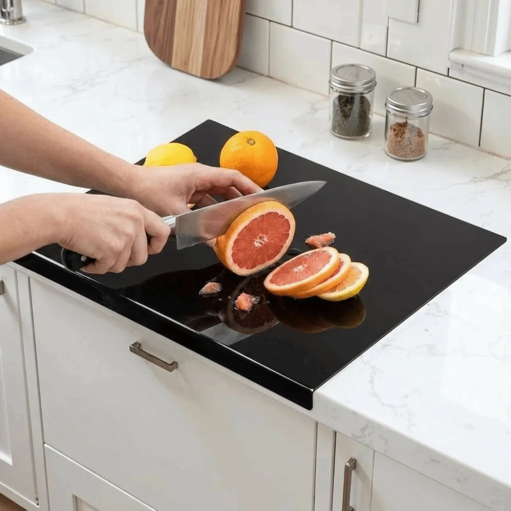

30/40/45cm Acrylic Cutting Board Anti-Mold Anti-Bacterial Countertop Protection Board Food Grade Odor-Free